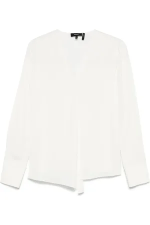THEORY Blusa de seda georgette