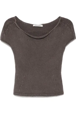 OUR LEGACY Playera tejido con cuello redondo