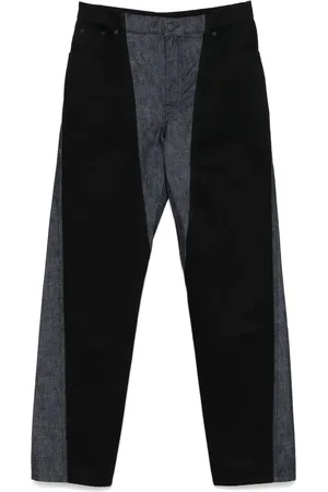 MUGLER Jeans rectos con diseño bicolor