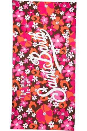 MC2 SAINT BARTH Toalla de playa con logo estampado
