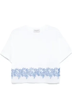 Ermanno Firenze Playera con encaje floral