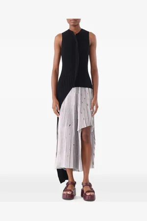 Jason Wu Top tejido de canalé con diseño asimétrico