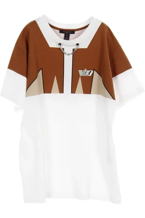 LOUIS VUITTON Playera con logo estampado 2000