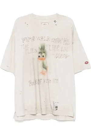Maison Mihara Yasuhiro Playera con estampado gráfico