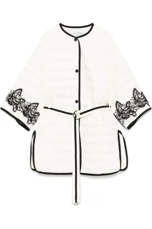 Ermanno Firenze Chamarra con encaje floral