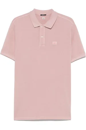 C.P. Company Playera tipo polo con logo bordado