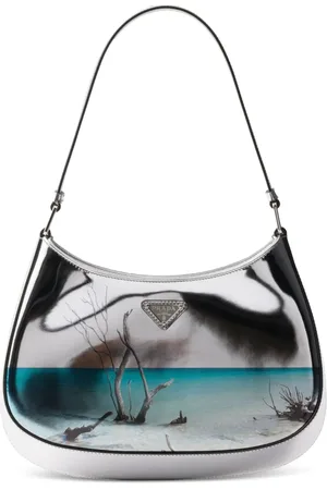 Prada Bolsa de hombro Cleo de piel con efecto cepillado