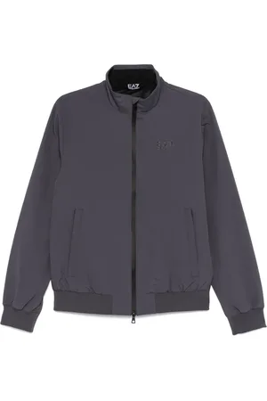 EA7 Chamarra con logo estampado