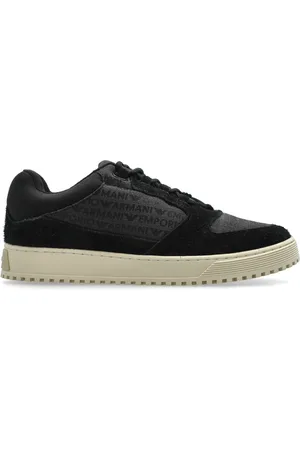 Emporio Armani Tenis con logo en jacquard