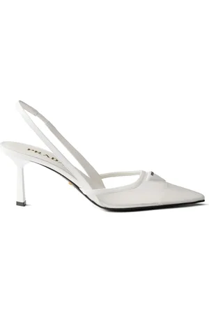 Prada Zapatillas con logo triangular y tacón de 75mm
