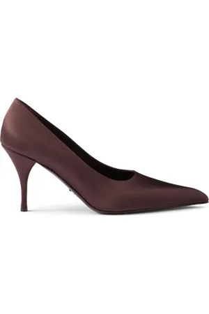 Prada Zapatillas satinada con tacón de 85mm