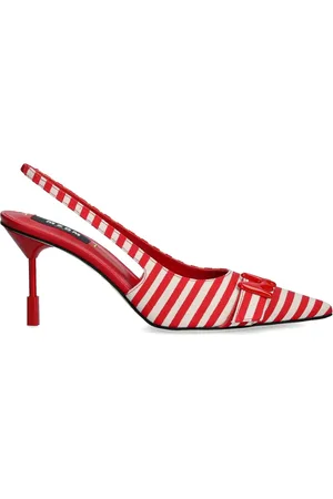 Msgm Zapatillas con motivo de rayas y tacón de 90mm