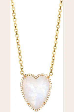 Irene Neuwirth Collar Love en oro amarillo de 18kt con piedra de luna