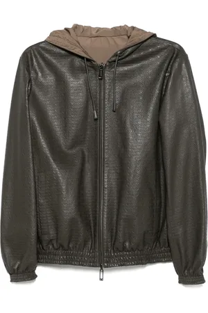 Emporio Armani Chamarra con logo en relieve