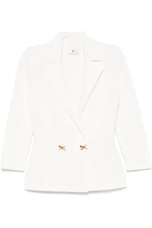 Elisabetta Franchi Blazer tejido con detalle de moño