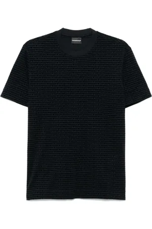 Emporio Armani Playera con logo afelpado