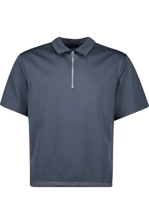 SACAI Playera tipo polo de tejido jersey