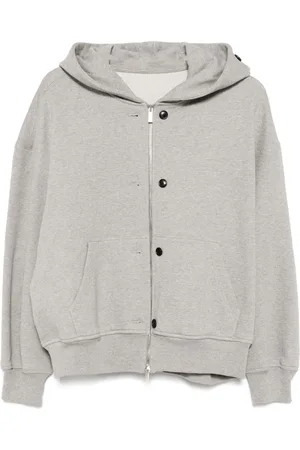 SYSTEM Hoodie con botones