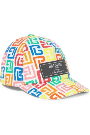 Balmain Gorra con monograma estampado