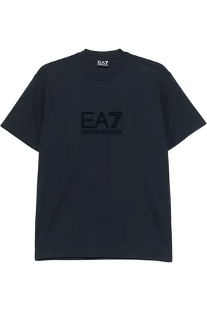 EA7 Playera con logo afelpado