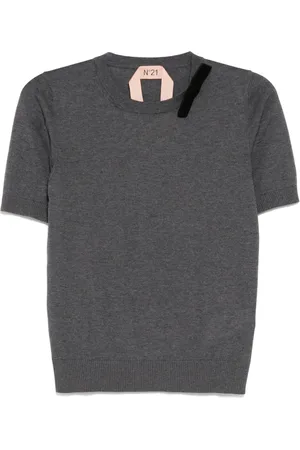 Nº21 Top con cuello redondo