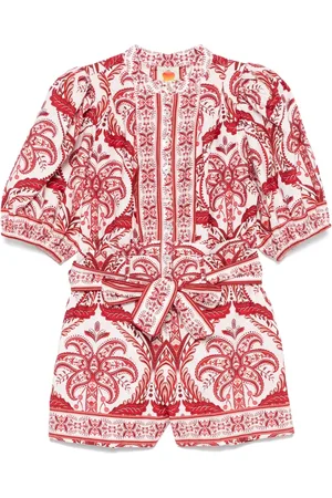 Farm Rio Romper Tropical Cameo