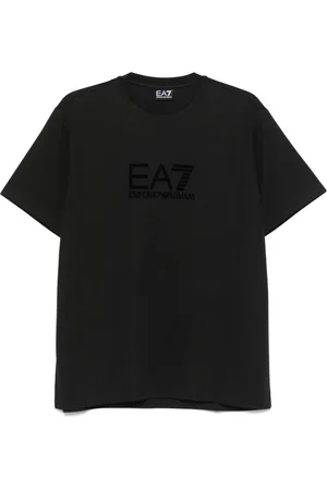 EA7 Playera con logo afelpado