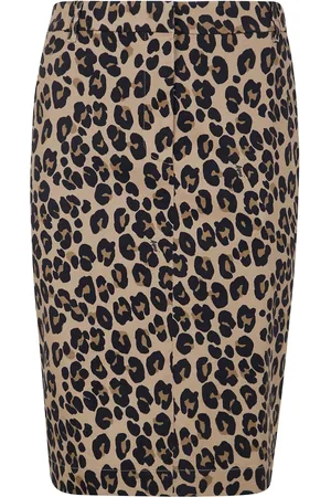 Aspesi Falda con estampado de leopardo