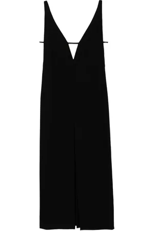 The Row Slip dress con cuello en V