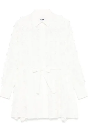 Msgm Vestido corto con detalle en 3D