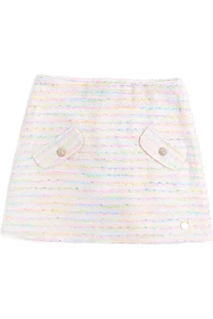 BCBG KIDS Falda corta con rayas estampadas