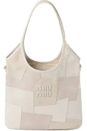 Miu Miu Bolsa Ivy de piel con diseo en patchwork