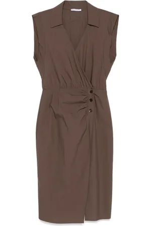 Patrizia Pepe Vestido camisero estilo cruzado