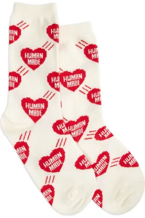 HUMAN MADE Calcetines con corazones en intarsia