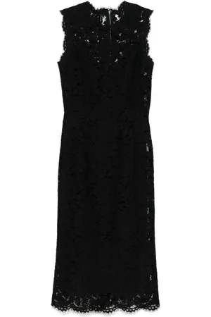 Dolce & Gabbana Vestido midi con encaje floral