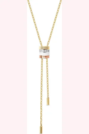 Boucheron Collar Quatre Edition en oro amarillo de 18kt con diamantes
