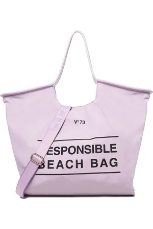 V°73 Bolsa de playa con logo estampado