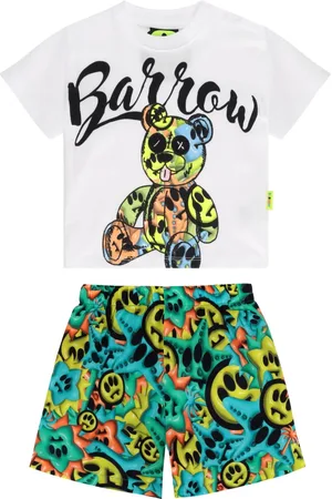 BARROW Set de shorts con estampado gráfico