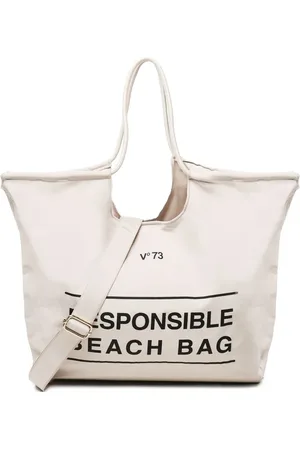 V°73 Bolsa de playa con logo estampado