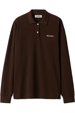 Miu Miu Playera tipo polo manga corta