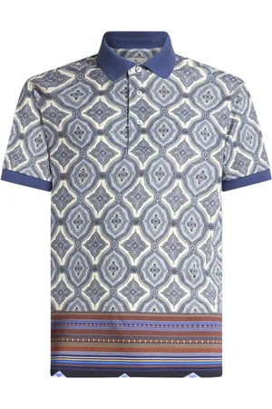 Etro Playera tipo polo con estampado geométrico