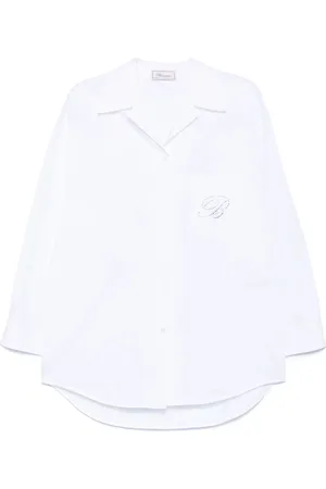 BLUMARINE Camisa con detalles del logo