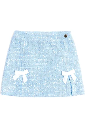 BCBG KIDS Falda bordada con lentejuelas