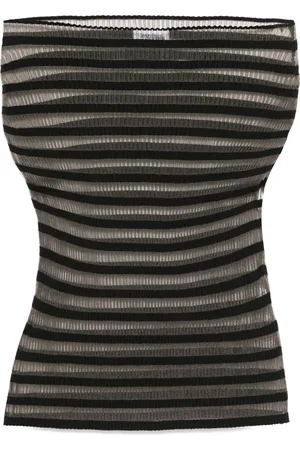Jean Paul Gaultier Top con motivo de rayas