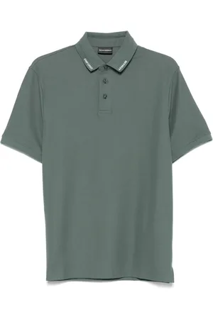Emporio Armani Playera tipo polo de piqué