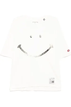Maison Mihara Yasuhiro Playera con estampado Smily Face