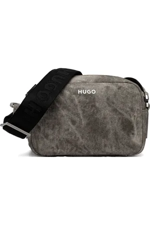 HUGO BOSS Bolsa satchel con logo estampado