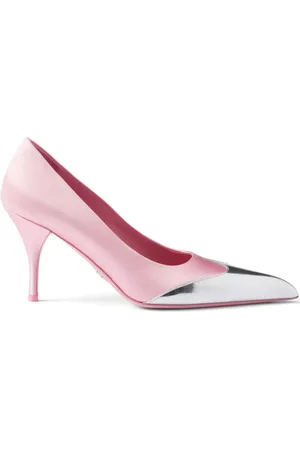 Prada Zapatillas satinada con tacón de 85mm
