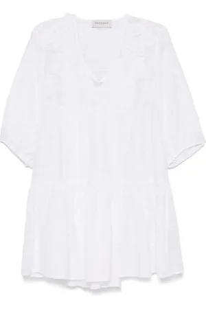 Ermanno Firenze Vestido corto con bordado floral