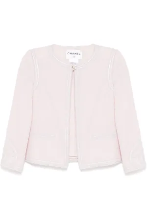 CHANEL Chamarra sin cuello con botones 2009